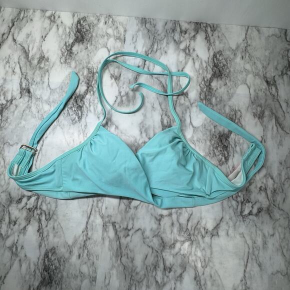 Victorias Secret The Wrap Halter Body Swim Bikini Top Size 34C Underwire Tie - Picture 4 of 7